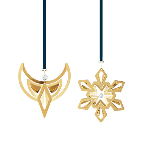 2024 Christmas Ornament Set in 18kt Gold-Plated